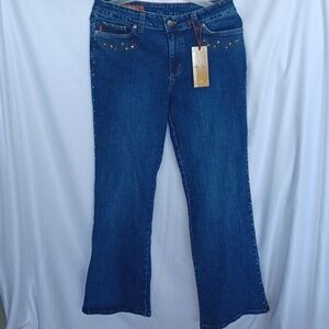 Mu American brand Jeans, rhinestones,  sz 14, nwt